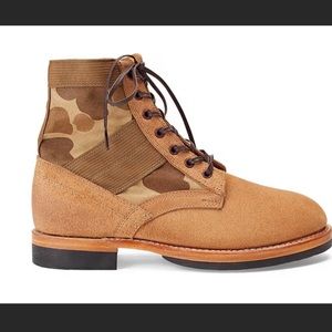 Double RL Ralph Lauren military suede boots NWT new with tags